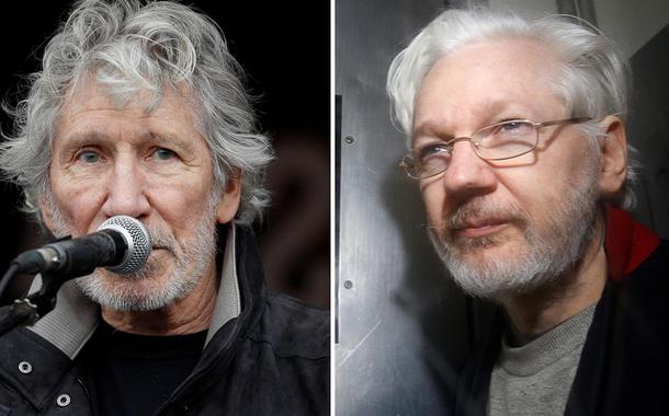 Roger Waters e Julian Assange