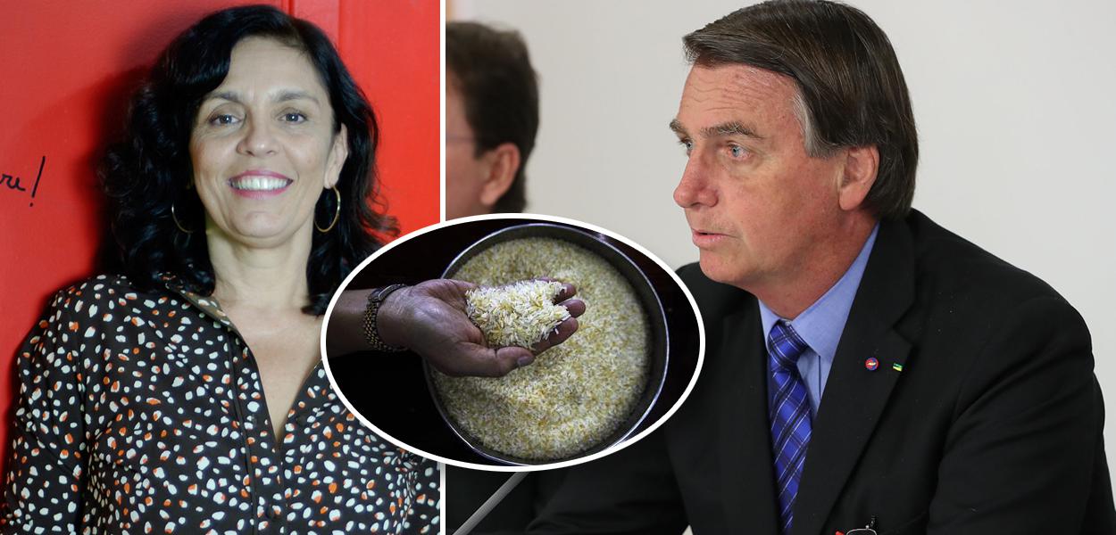 Cynara Menezes, arroz e Jair Bolsonaro