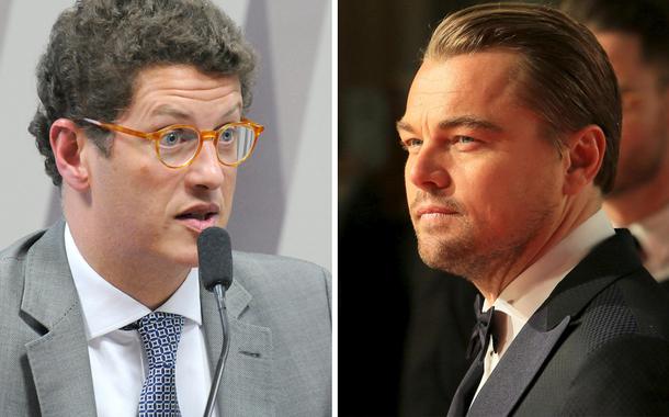 Ricardo Salles e Leonardo DiCaprio