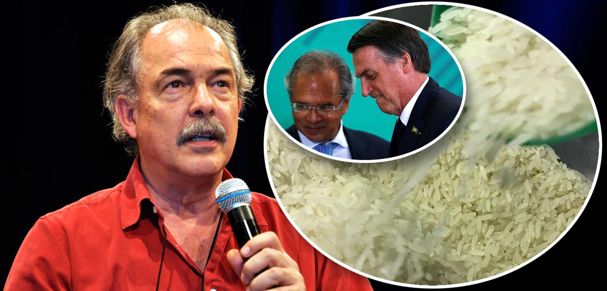 Aloizio Mercadante, Bolsonaro com Paulo Guedes e arroz