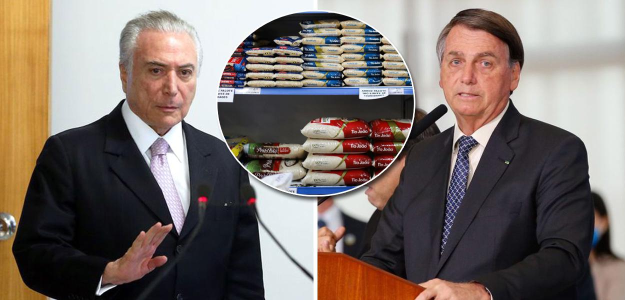 Michel Temer e Jair Bolsonaro