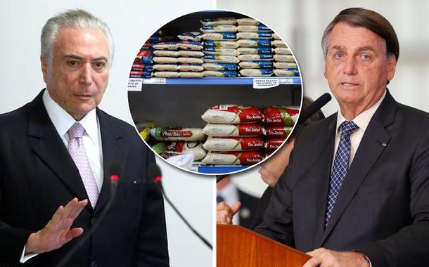 Michel Temer e Jair Bolsonaro