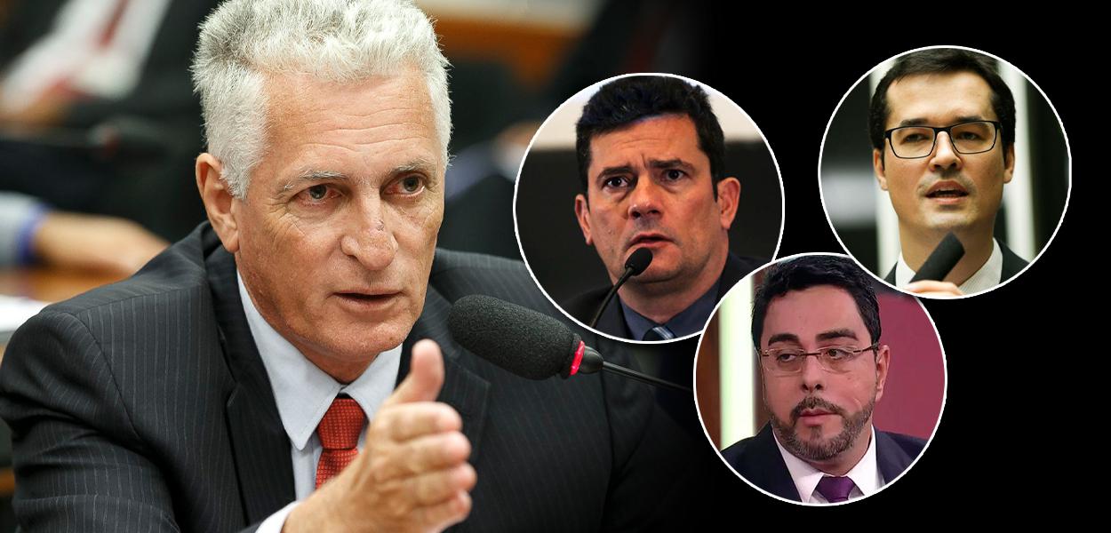 Rogério Correia, Sergio Moro, Marcelo Bretas e Deltan Dallagnol