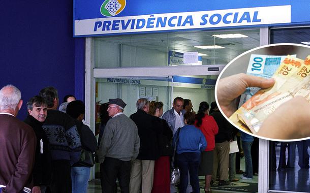 Fila de pessoas na Previdência Social