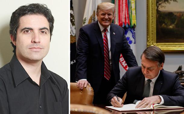 Bernardo Mello Franco e Bolsonaro com Trump