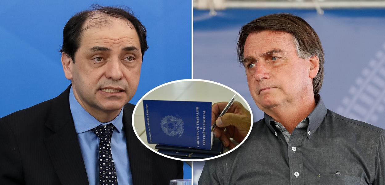 Waldery Rodrigues, carteira de trabalho e Jair Bolsonaro