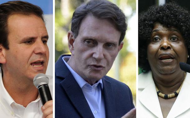 Eduardo Paes, Marcelo Crivella e Benedita da Silva