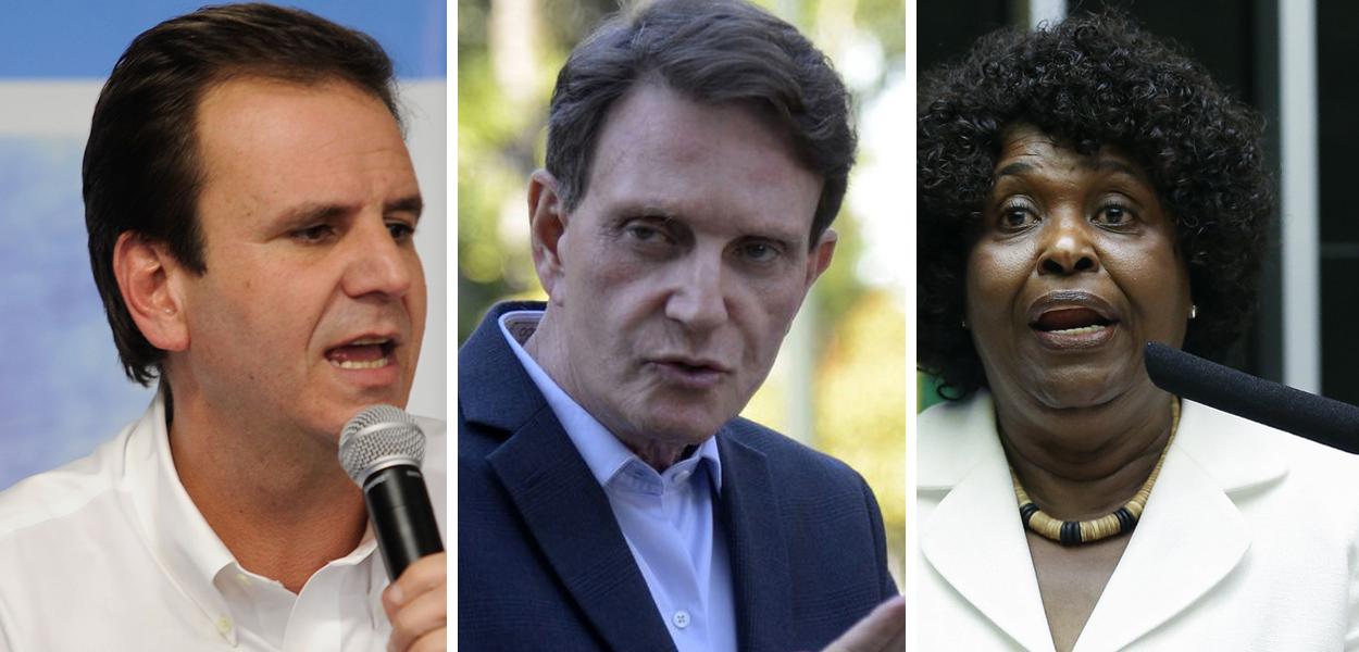 Eduardo Paes, Marcelo Crivella e Benedita da Silva