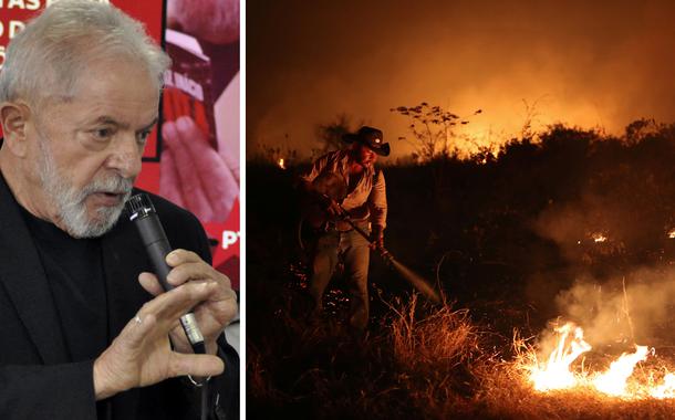 Lula e Pantanal em chamas