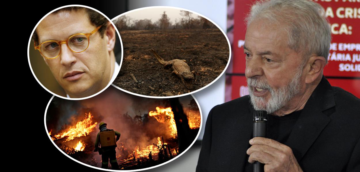 Ricardo Salles, queimadas e Lula