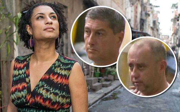 Montagem (da esq. para a dir.): Marielle Franco, Ronnie Lessa e Élcio Queiroz