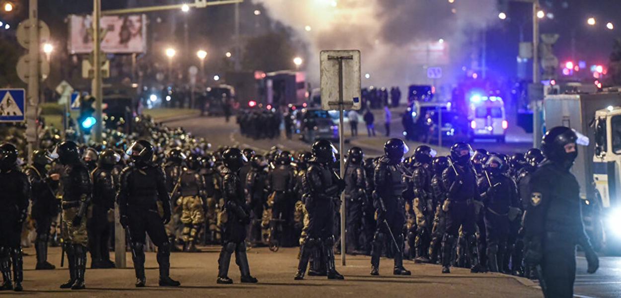 Protesto em Minsk