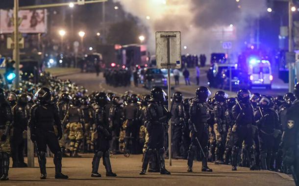 Protesto em Minsk