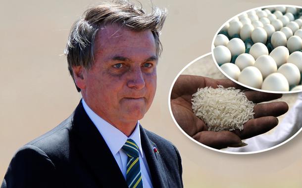 Jair Bolsonaro, arroz e ovos