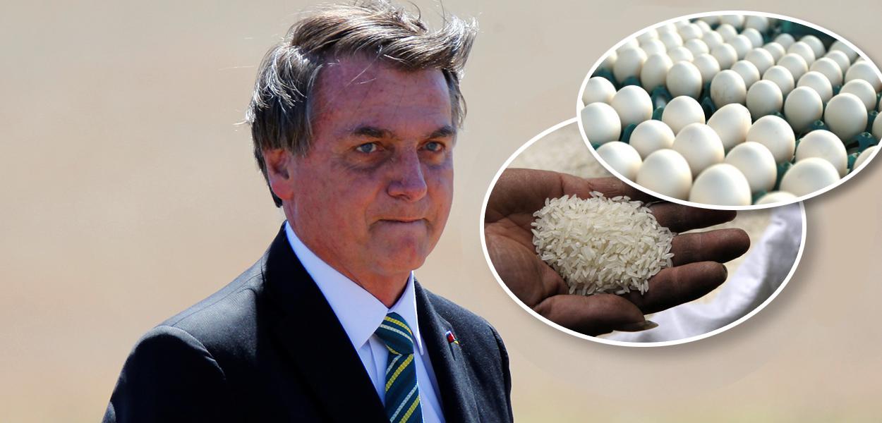 Jair Bolsonaro, arroz e ovos