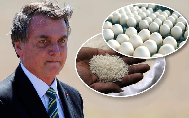 Jair Bolsonaro, arroz e ovos