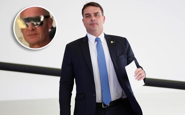 José Carlos de Melo e Flávio Bolsonaro REUTERS/Adriano Machado