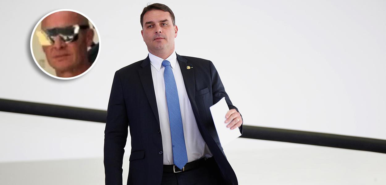 José Carlos de Melo e Flávio Bolsonaro REUTERS/Adriano Machado