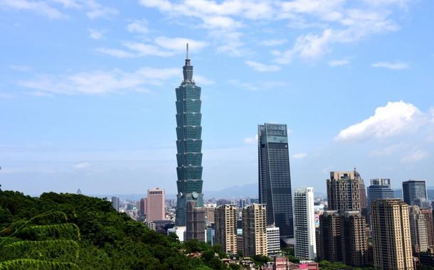 Taipé, capital de Taiwan, China