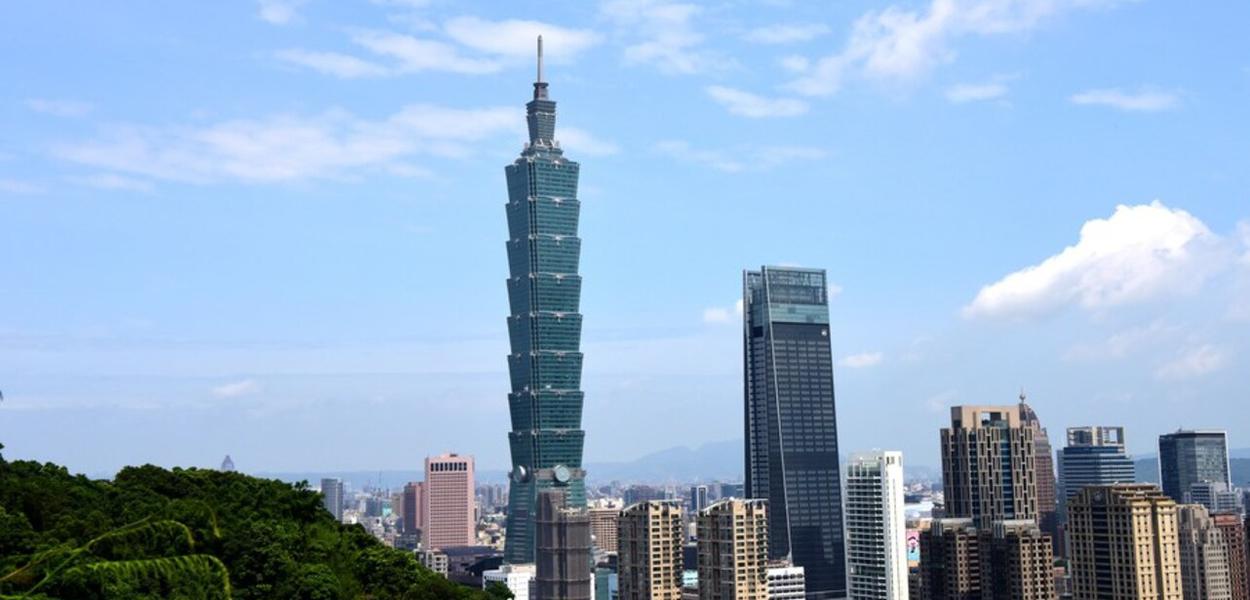 Taipé, capital de Taiwan, China
