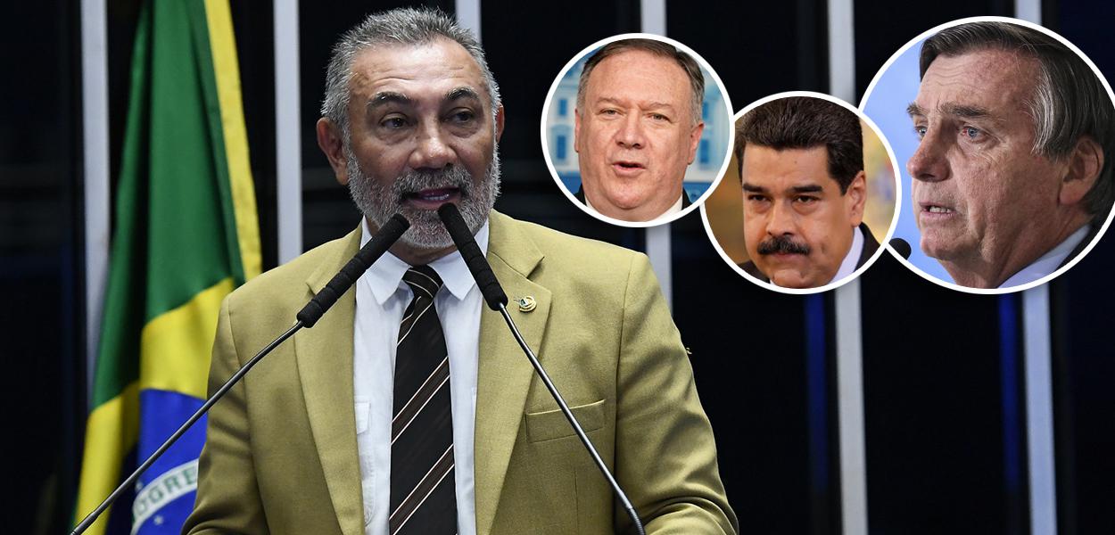 Telmário Mota, Mike Pompeo, Nicolás Maduro e Jair Bolsonaro