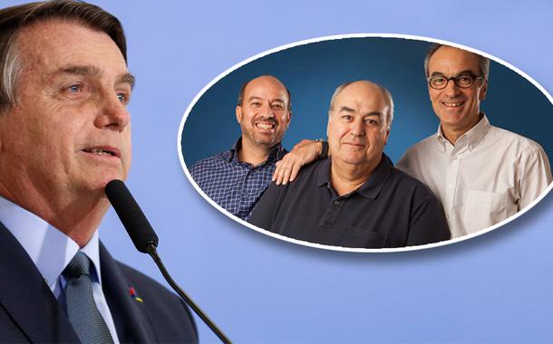 Jair Bolsonaro e irmãos Marinho