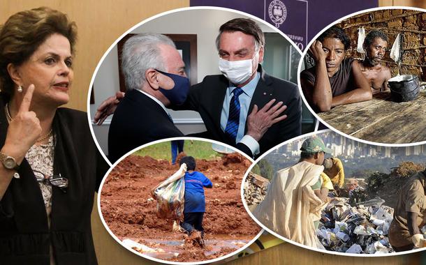 Dilma Rousseff, Temer com Bolsonaro e situação de fome no Brasil