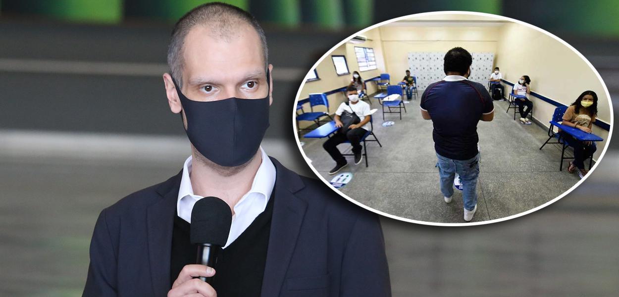 Bruno Covas e sala de aula