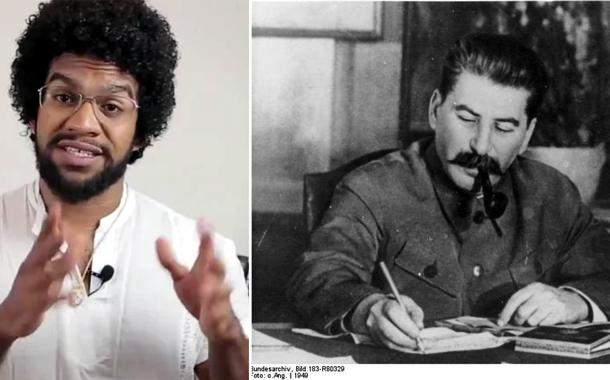 Historiador Jones Manoel e Josef Stálin