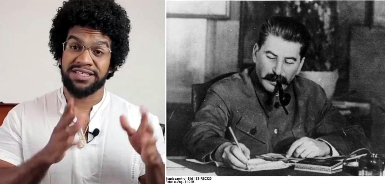 Historiador Jones Manoel e Josef Stálin