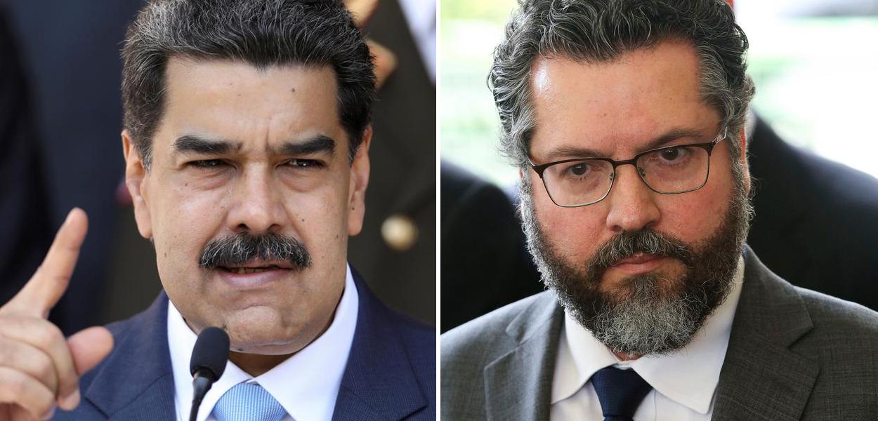 Nicolás Maduro e Ernesto Araújo