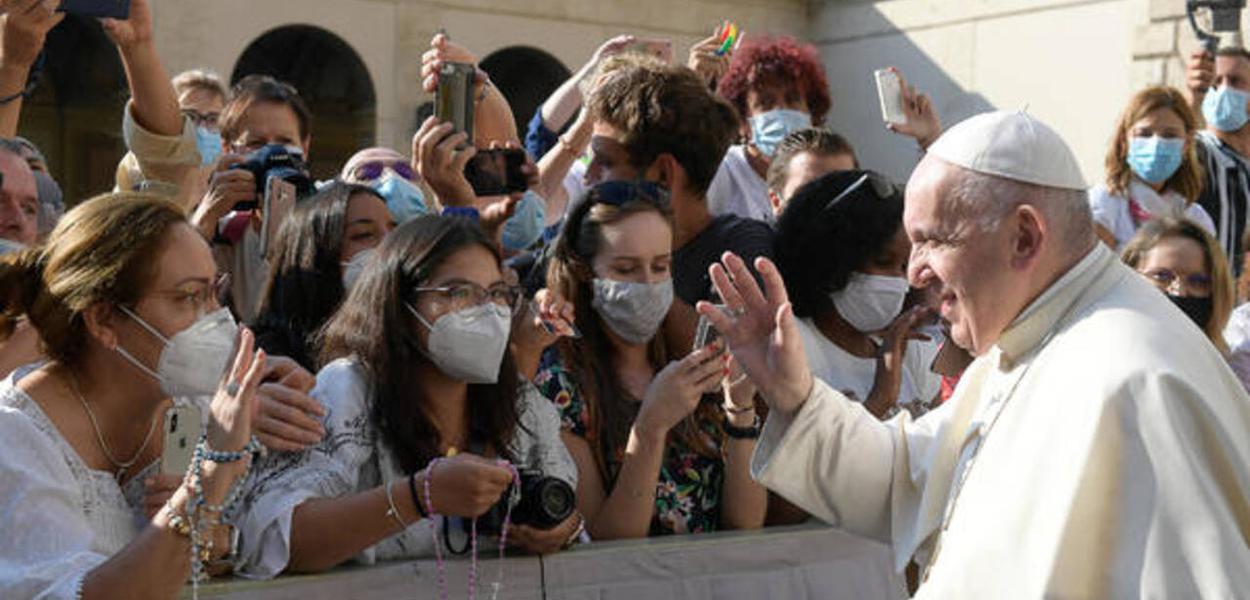 Papa Francisco durante audiência geral no Vaticano, em 16 de setembro