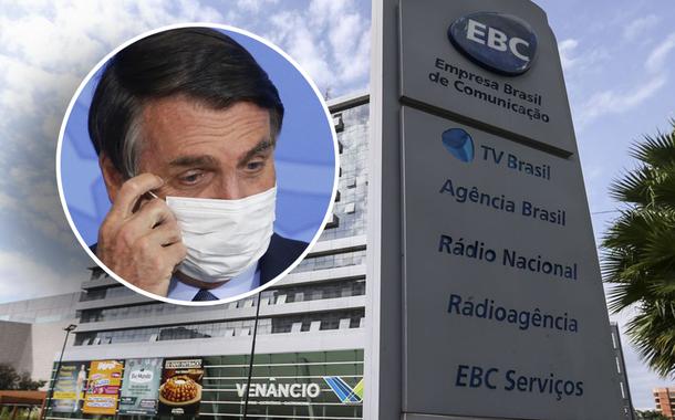 Jair Bolsonaro e fachada da EBC