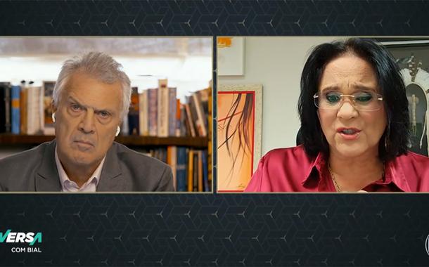 Pedro Bial e Damares Alves