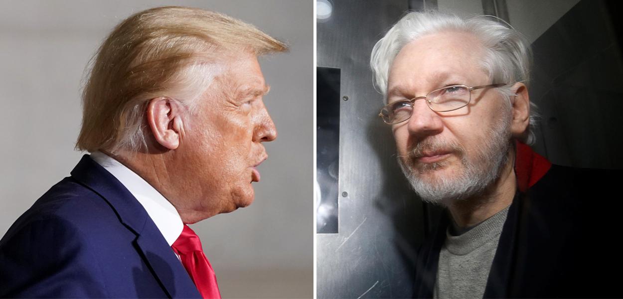 Donald Trump e Julian Assange