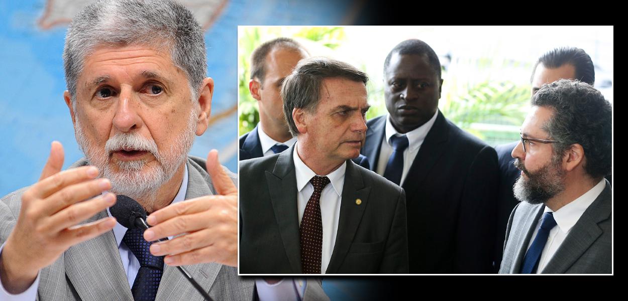 Celso Amorim, Jair Bolsonaro e Ernesto Araújo