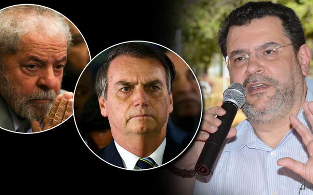 Lula, Jair Bolsonaro e Rui Costa Pimenta