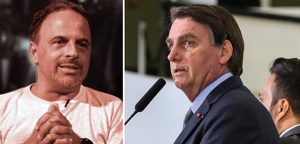 Marcos Breda e Jair Bolsonaro