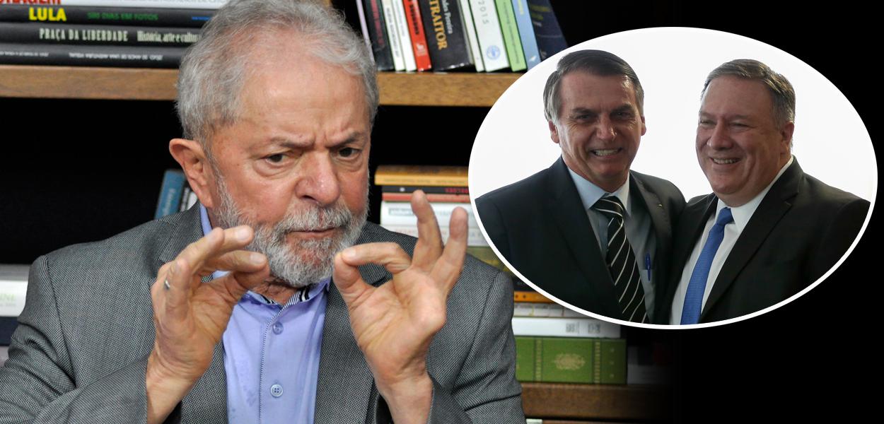 Lula e Bolsonaro com Mike Pompeo