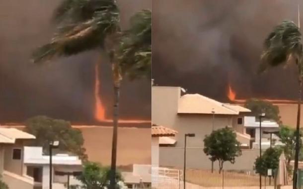 Remoinho de fogo em ribeirão preto