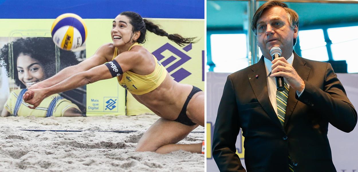 Carol Solberg e Jair Bolsonaro