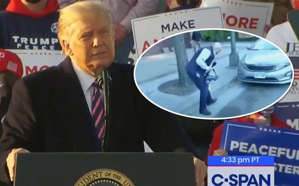 Donald Trump e Ali Velshi ferido