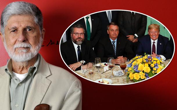 Celso Amorim e Ernesto Araújo com Bolsonaro e Trump
