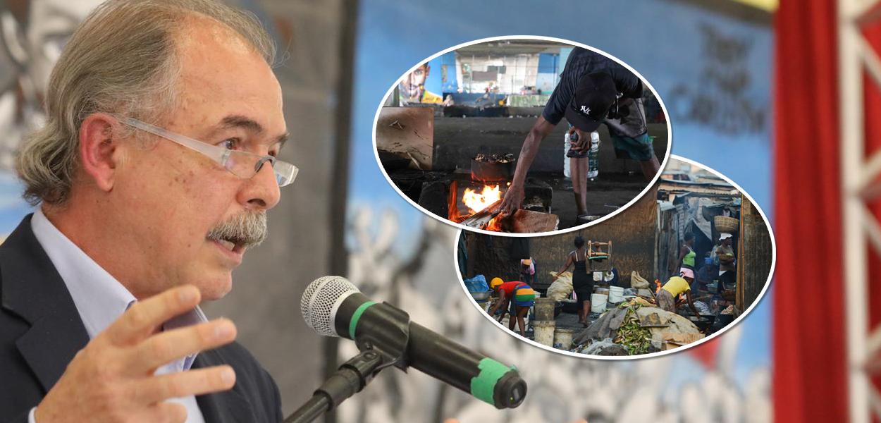Aloizio Mercadante e pessoas em situação precária