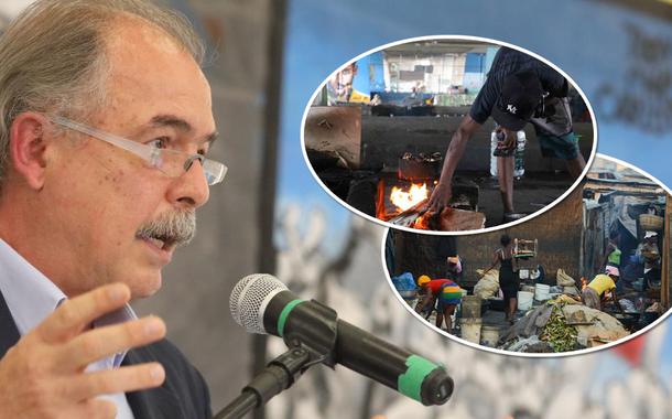 Aloizio Mercadante e pessoas em situação precária