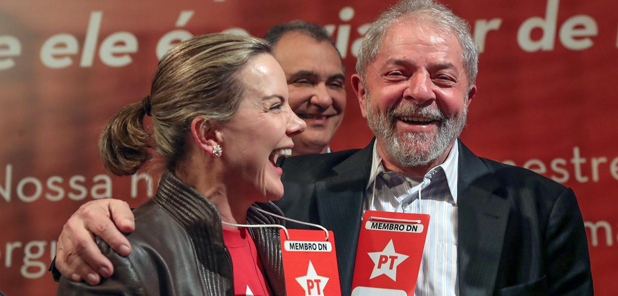 Gleisi Hoffmann e Lula