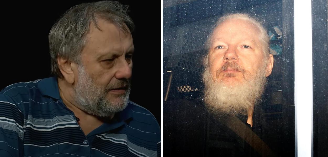 Slavoj Zizek e Julian Assange