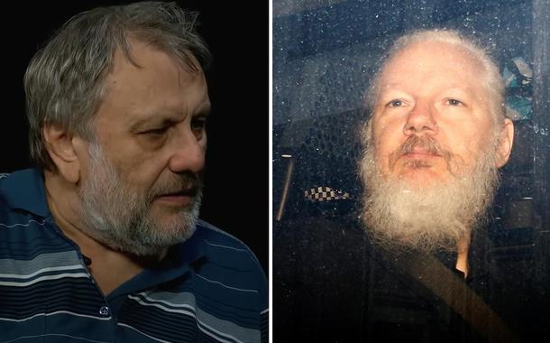 Slavoj Zizek e Julian Assange