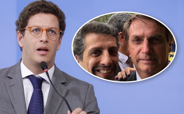 Ricardo Salles e Joaquim Álvaro Pereira Leite com Bolsonaro
