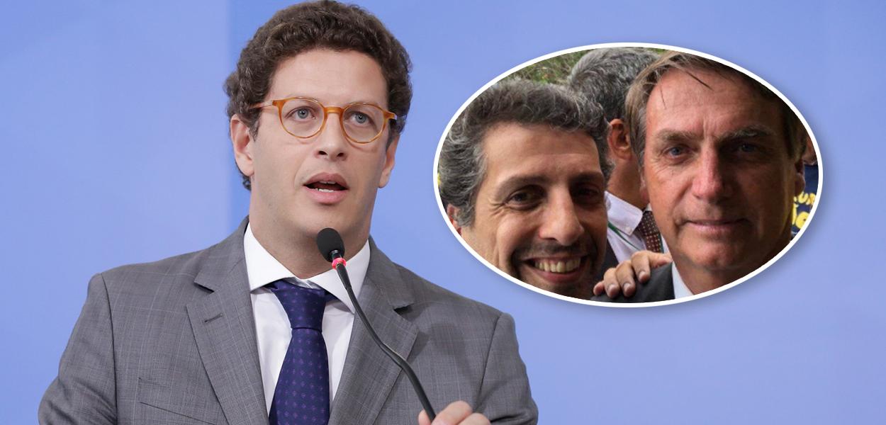 Ricardo Salles e Joaquim Álvaro Pereira Leite com Bolsonaro